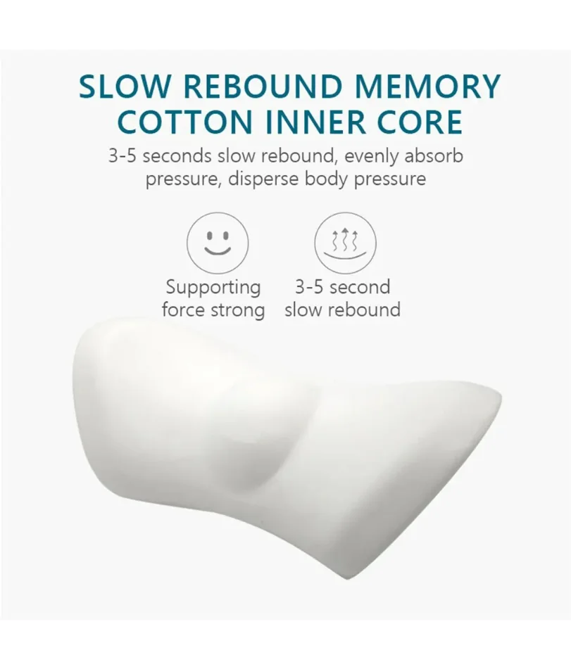 Breathable Memory Cushion Interior Accessories Bed Sleeping Pillow Car Seat Waist Pillow Lumbar Support Pillow Foam Car Cushion