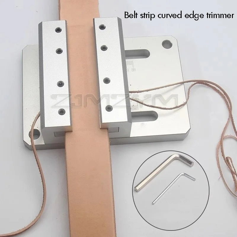 Metal Belt Edge Trimmer for Vegetable Tanned Leather Manual Flying Edge Tool DIY Cutting Strip Tool