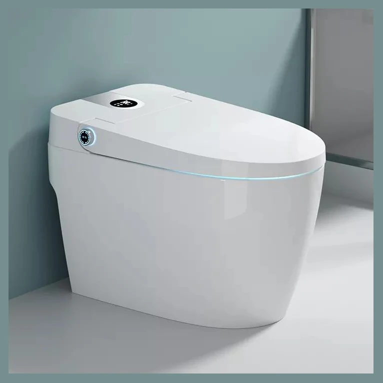 

2025 New Design Japanese Electric Multifunction Ceramic Elongated Bowl Smart Toilets with Sunken Tank for Bathroom