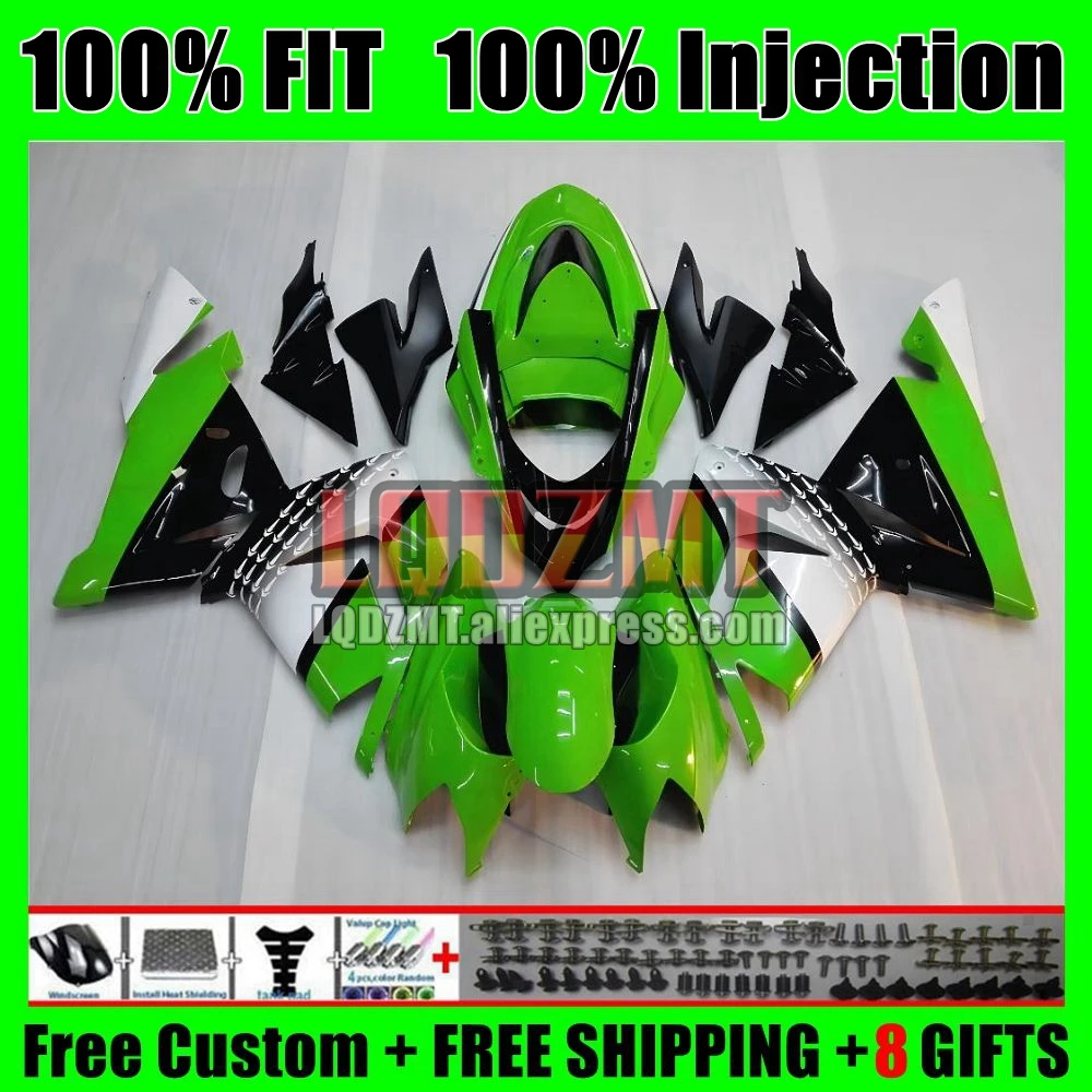 OEM Body For KAWASAKI NINJA ZX 1000 CC ZX-10R Stock Green 2004 2005 58No.14 ZX 10 R ZX1000CC 1000CC ZX 10R ZX10R 04 05 Fairing