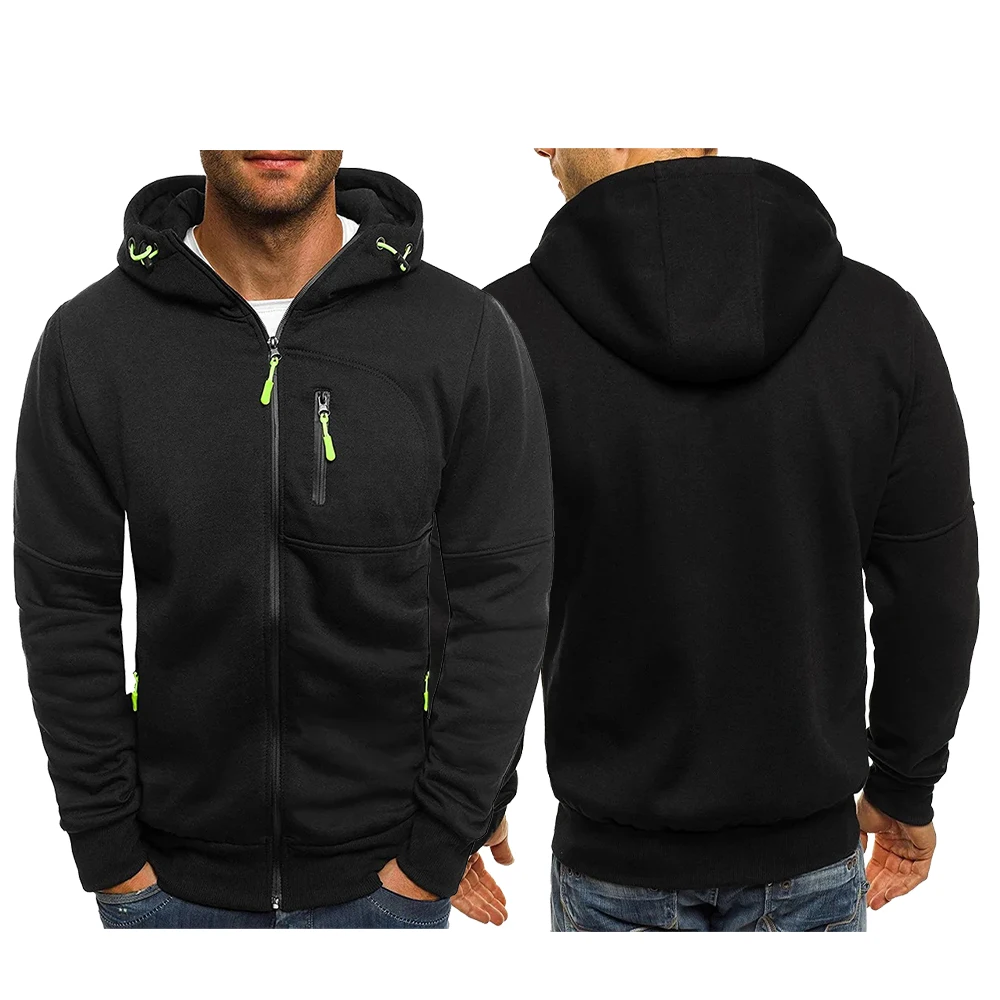 

Мужские толстовки с длинным рукавом, дизайн на молнии, толстовка с капюшоном для мужчин, одежда, спортивная одежда, облегающая повседневная куртка