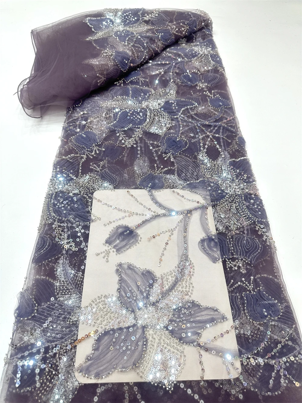 Tissu en dentelle africaine 3D - Glitter Tablecloth avis et prix