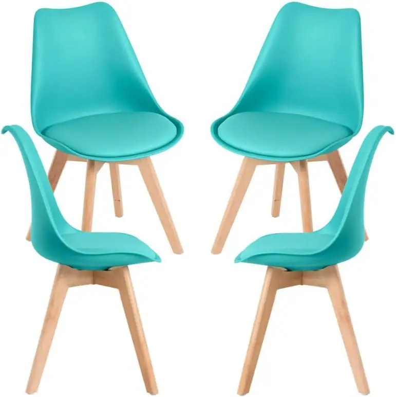 Miguel - Packs Sillas Comedor - Pack 4 Sillas Synk Basic - Aguamarina