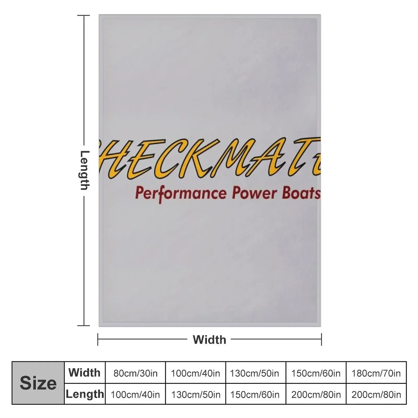 Checkmate Performance Power Boats Throw Blanket Loose Fashion Sofas Blankets