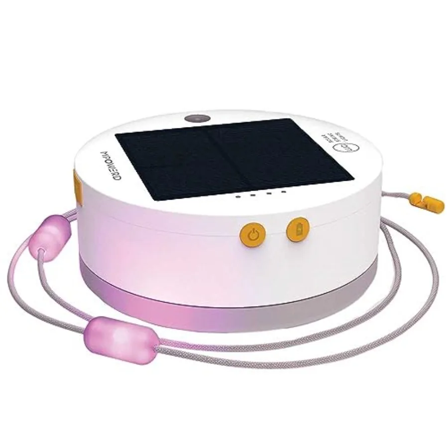 MPOWERD Luci Color Solar String Lights + Phone Charger: Color 18' Rechargeable via Solar or USB-A, 100 Lumens LEDs and 7 Colors