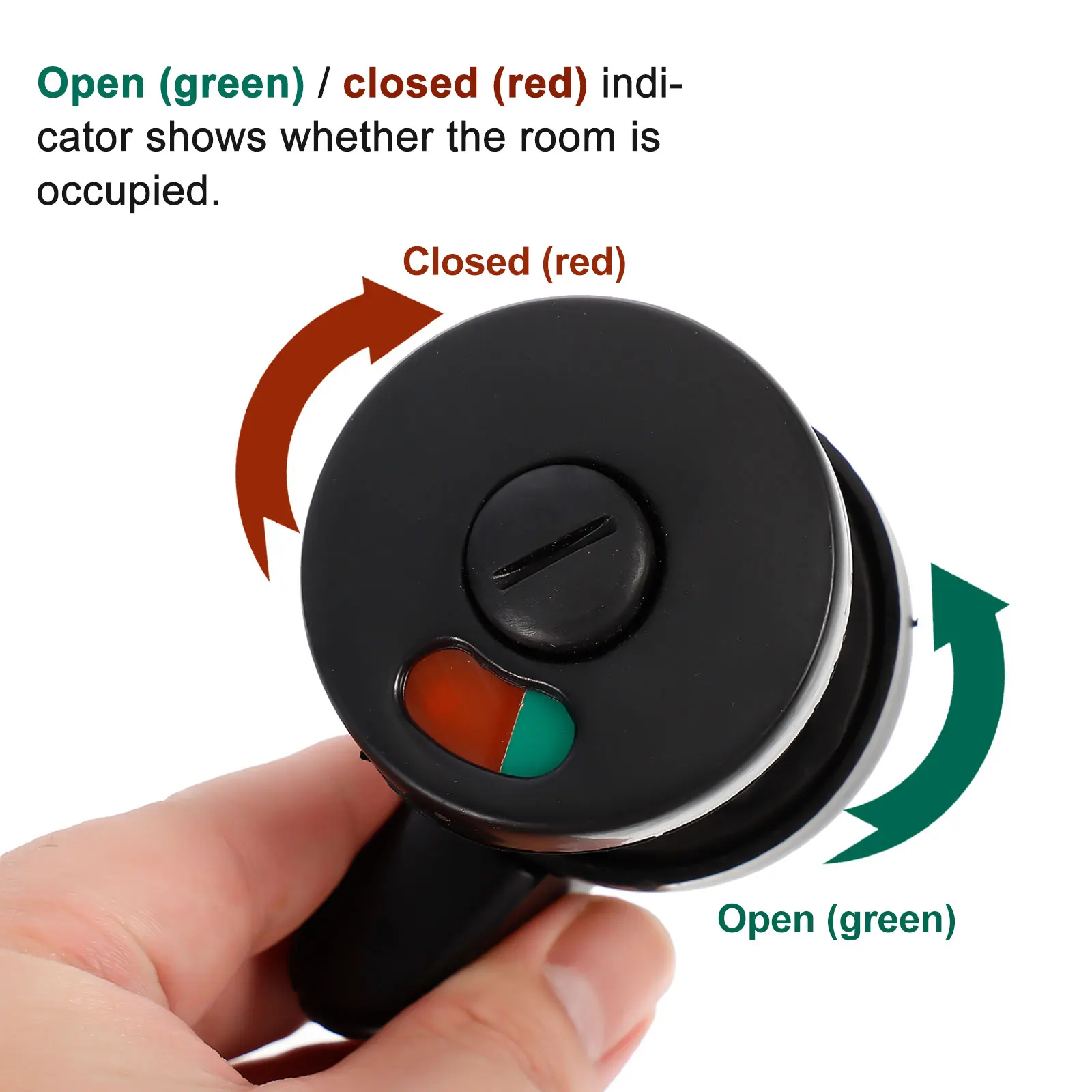 

5pcs Door Lock Indicator Occupied Vacant Room Privacy Bolt Public Toilet Accessory Partition Stall Durable Plastic For Office