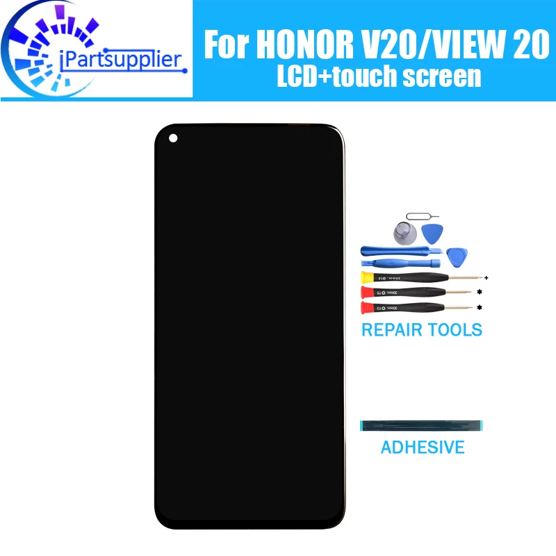 For Huawei HONOR VIEW 20 LCD Display + Touch Screen Digitizer Assembly 100% New Tested LCD Screen+Touch for HONOR V20 +Tools