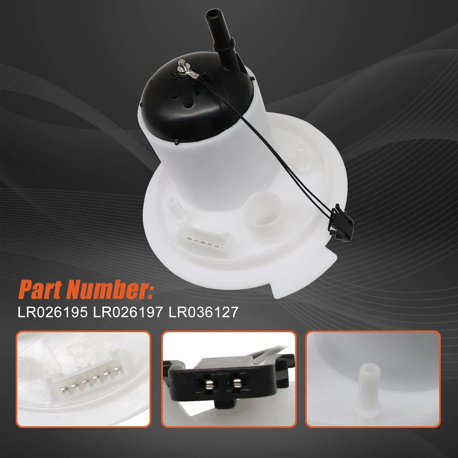 1Pc Fuel Filter Assembly Compatible with Land Rover Range Rover Evoque 2.0T 2011-2019 LR026195 LR026197 LR036127