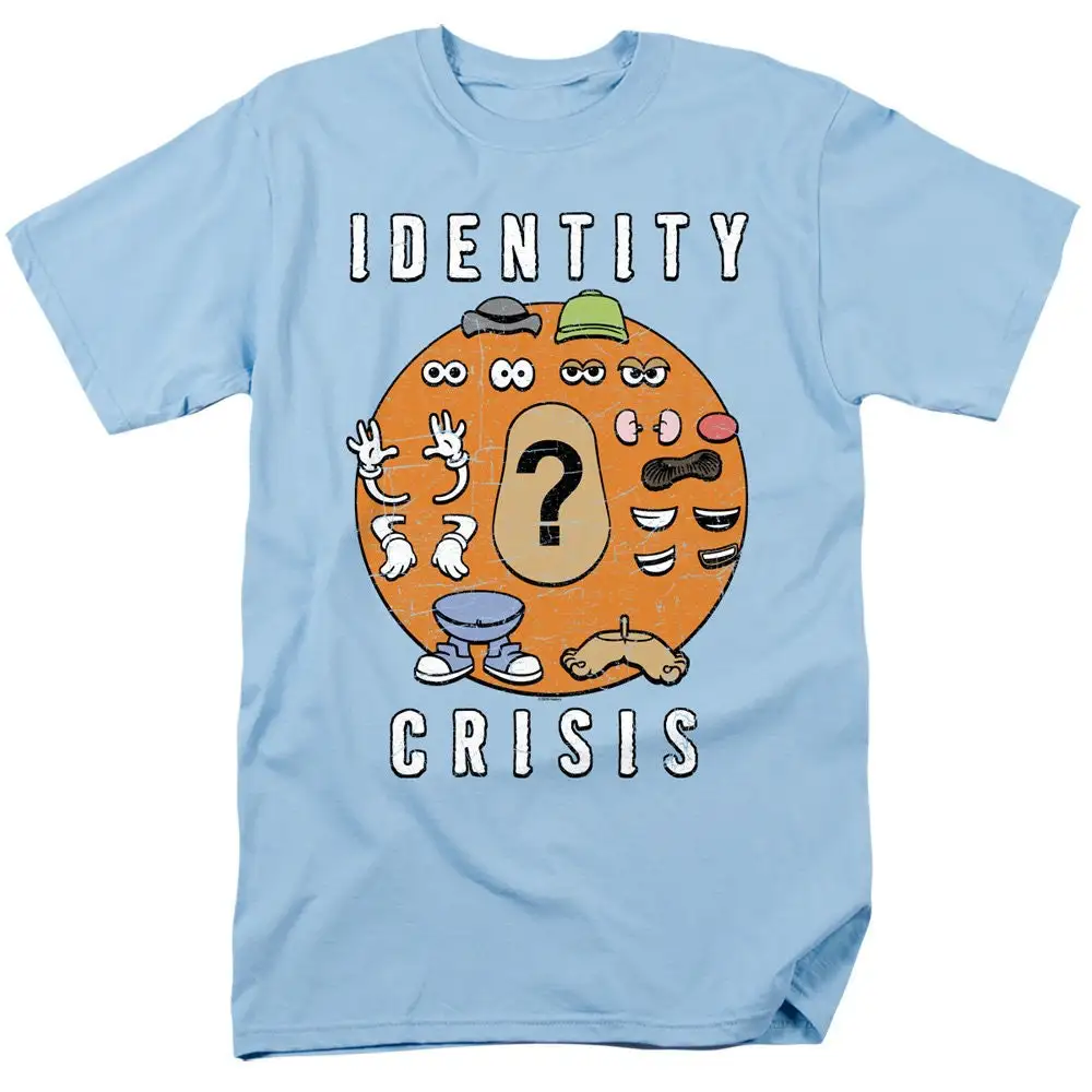 Mr Potato Head Identity Crisis Light Blue T Shirt