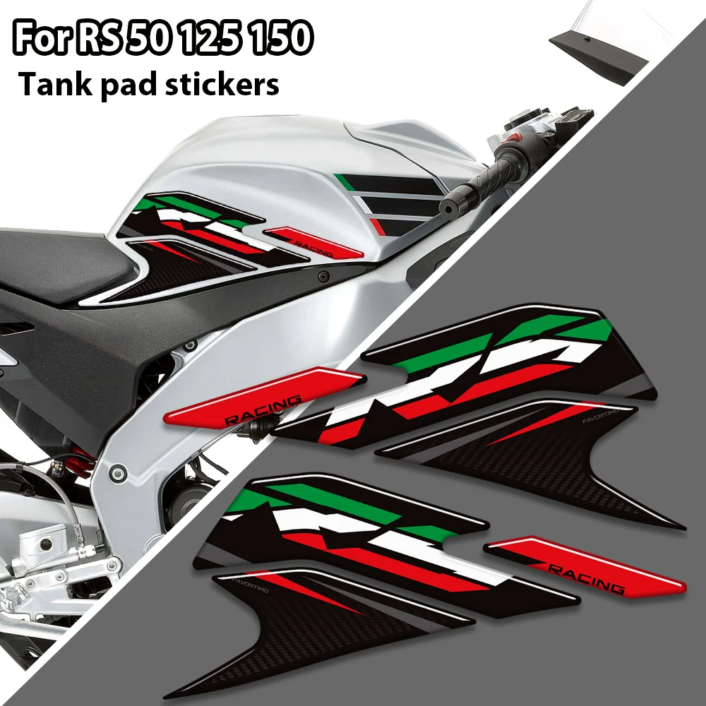 

New 2025 2026 For Aprilia RS RS4 RSV 50 125 150 GP 1000 R Factory Tank Pad Bike Cap Grips Gas Fuel Kit Knee Stickers Decals