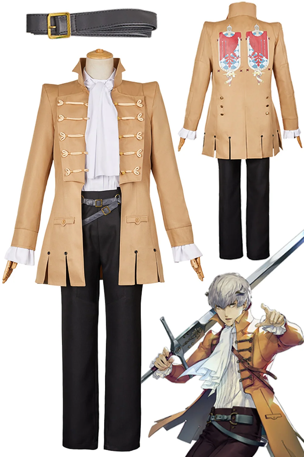 

Fantasia Strohl Cosplay Clothing Anime Game Fantazio Disfraz Costume Adult Men Outfits Male Halloween Carnival Party Clothes