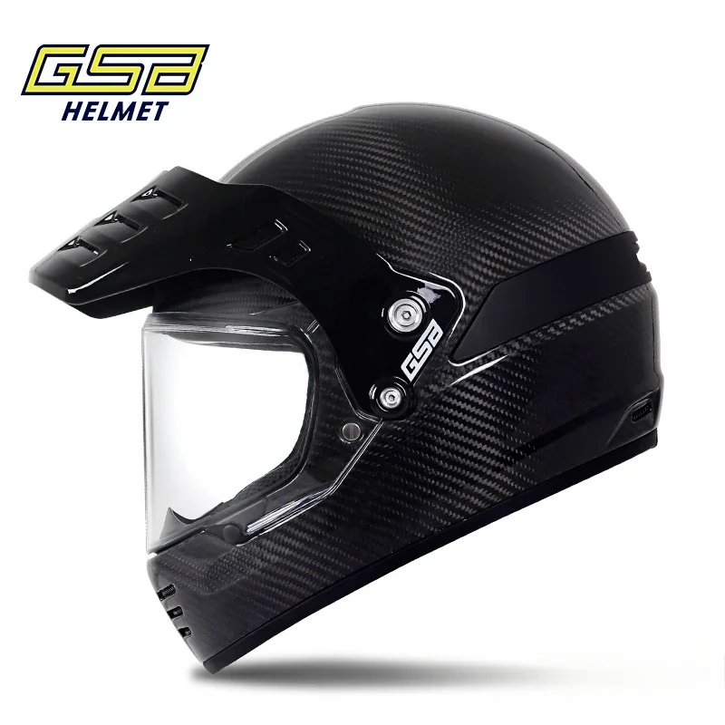 GSB V73 Fiberglass Motorcycle Retro Helmet for Men and Women Motorcycle Rally Off-road Safety Helmet 헬멧  Cascos Para Moto