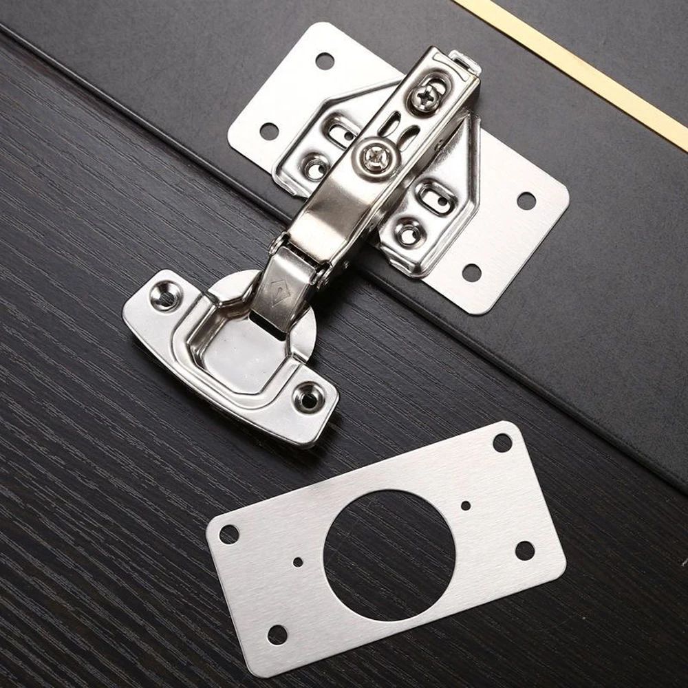 2/4/6PCS Cabinet Door Hinge Repair Plate Reinforcement Plate Repair Plate Thickened Installation Fixing Plate Hinge Repair Plate