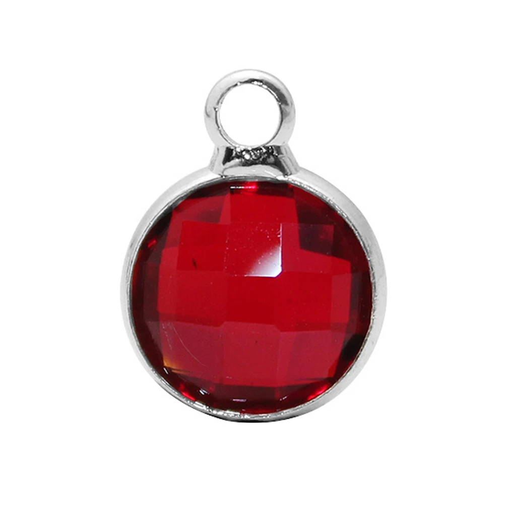 

12 Pcs Crystal Pendant Accessories Alloy Charm Jewelry Making Necklace DIY Charms Rhinestone Beads Bracelet Colorful Durable