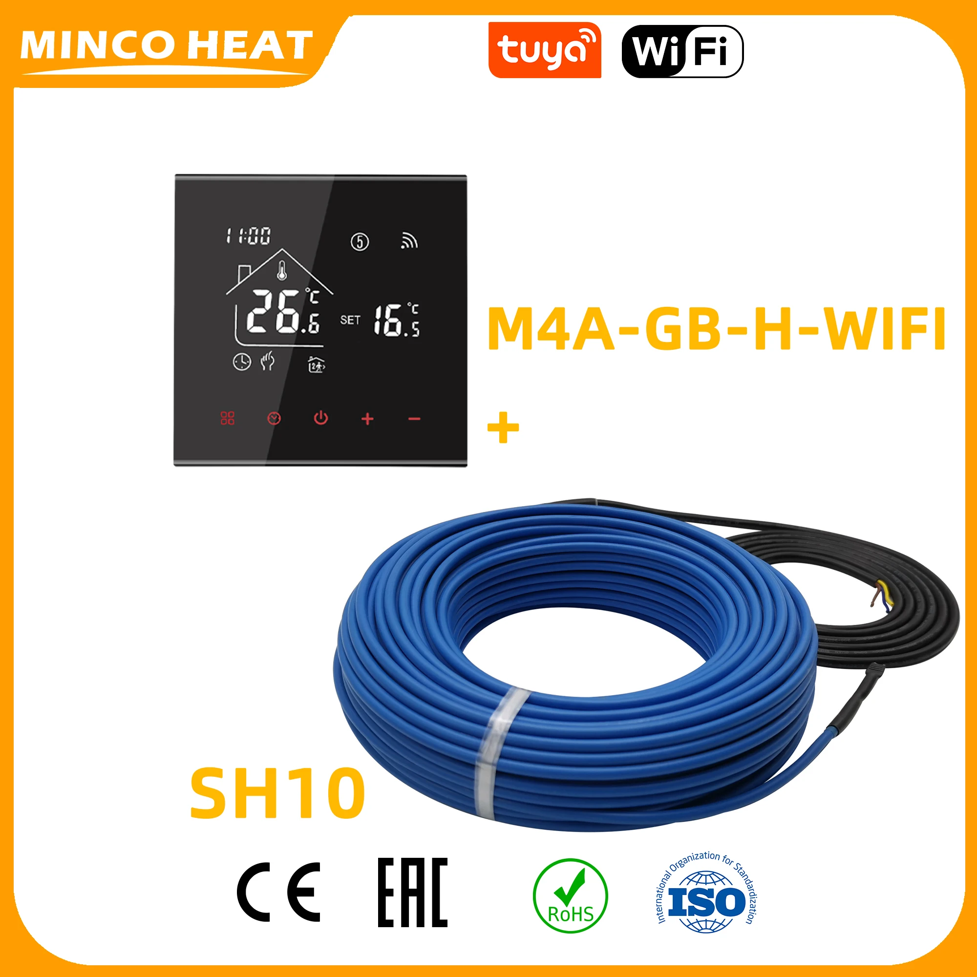 Minco Heat Heating Cable Electric Hotline New Twin Conductor Under Tile Laminate Floor Heating With Smart Thermostat