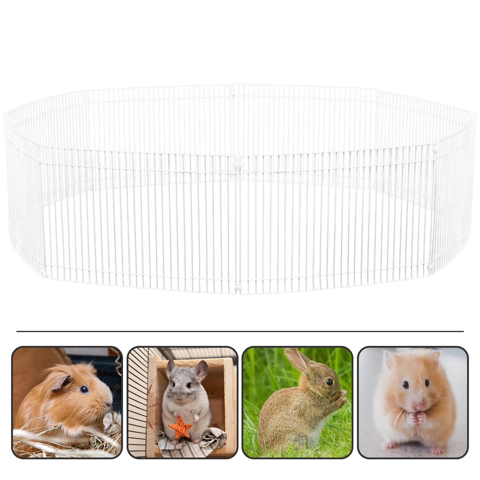 

1 Set Of Small Playpen Metal Pet Durable Security Enclosure For Hamsters Guinea Pigs Chinchilla Indoor Foldable Iron Cage Fence