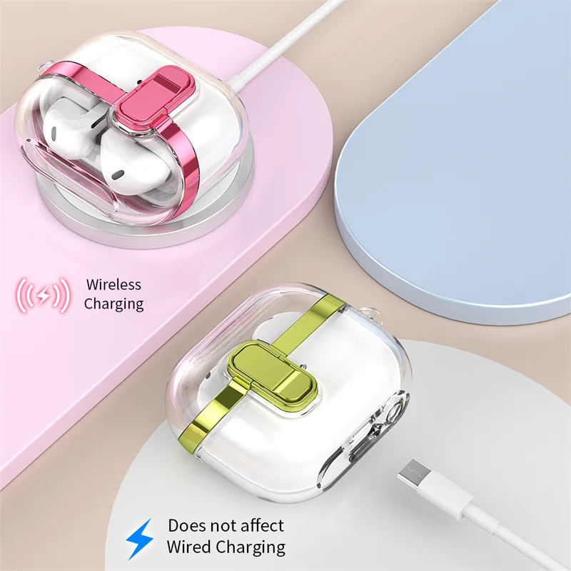 Oortelefoonhoes voor Samsung Galaxy Buds 3 en 3 Pro hoofdtelefoon beschermhoes zachte TPU schokbestendige beschermhoes met haak