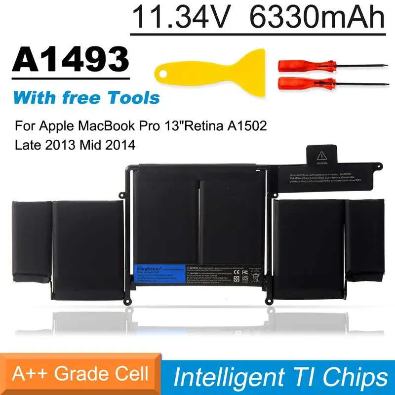 To A1582 A1493 Laptop Battery For Apple MacBook Pro 13