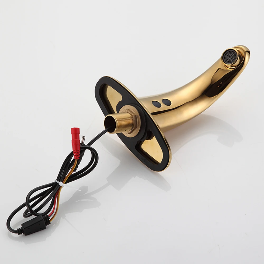 Automatic Sensor Faucet Brass Body Material Deck Mounted Installation Mixer Water