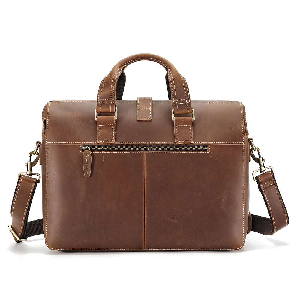 JOYIR Men Briefcase Genuine Leather 15.6