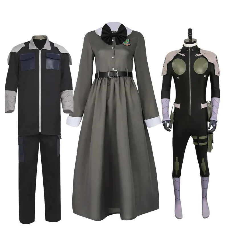 スカイ03 モンスターNo. 8 コスプレ衣装 日比野カフカ 黒チーム制服 コスプレ衣装 ハロウィンコスチューム55Ku%