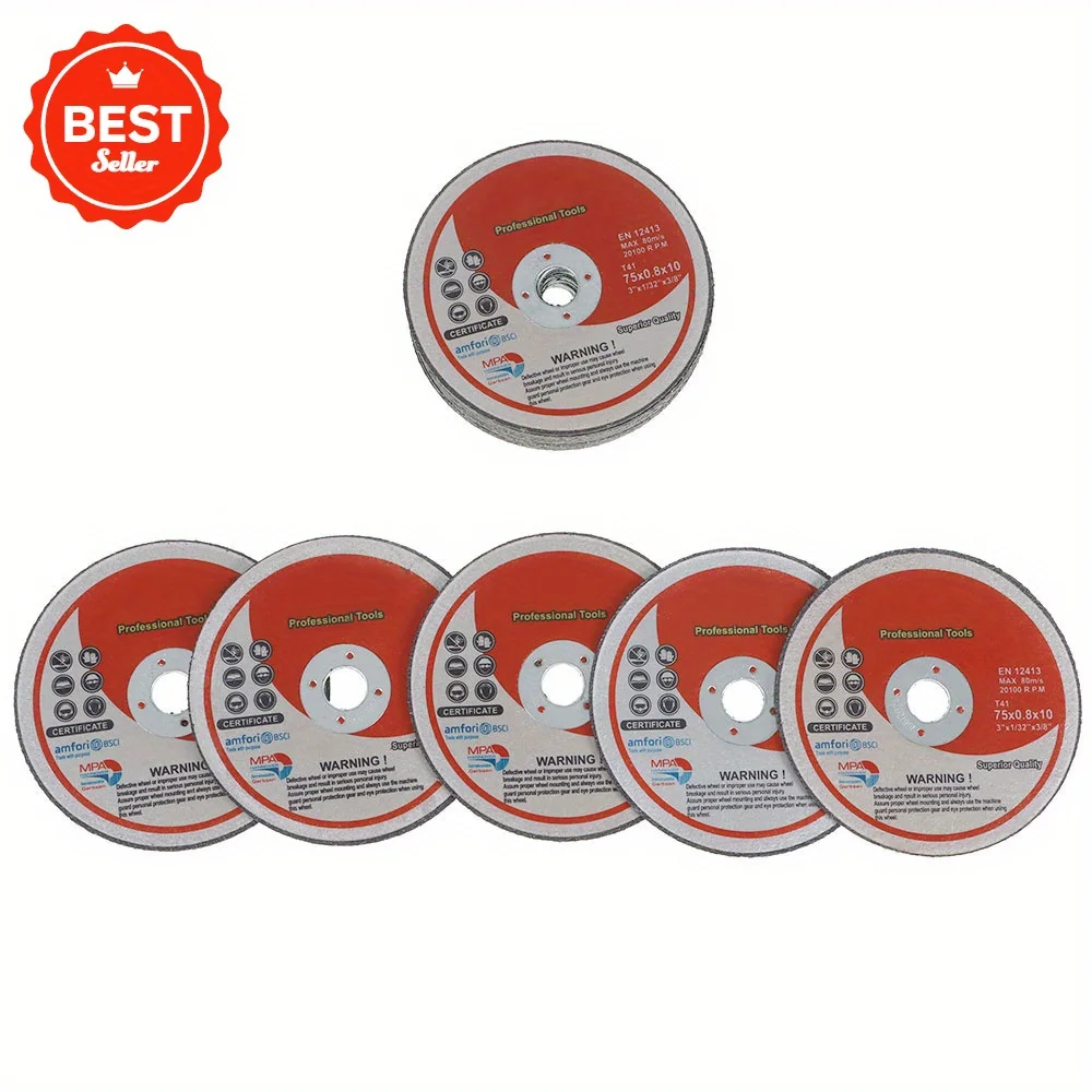 

Ультратонкие отрезные круги 3 x 1/32 x 3/8 дюйма, шлифовальные станки для металла, отрезные диски, 20 шт.