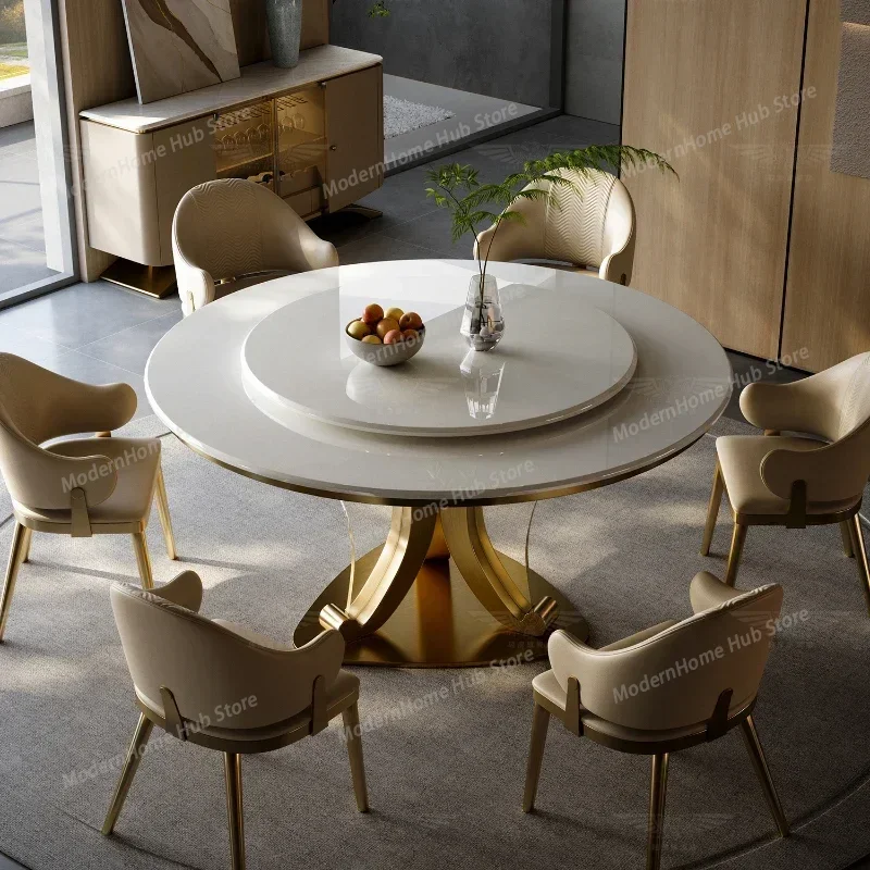 Modern Dining Rooms Extendable Table Kitchen Room Round Sedentary Oval Dinning Tables Free Shipping Mesa Comedor Restaurant