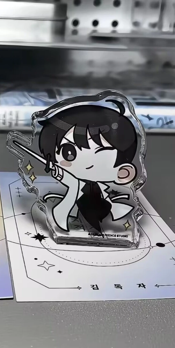 "지식이 많은 독자" 시각적 관점 주변 기호 "Kim Duk Zi, Liu Zhonghe" 만화 귀여운 장식 아크릴 데스크탑