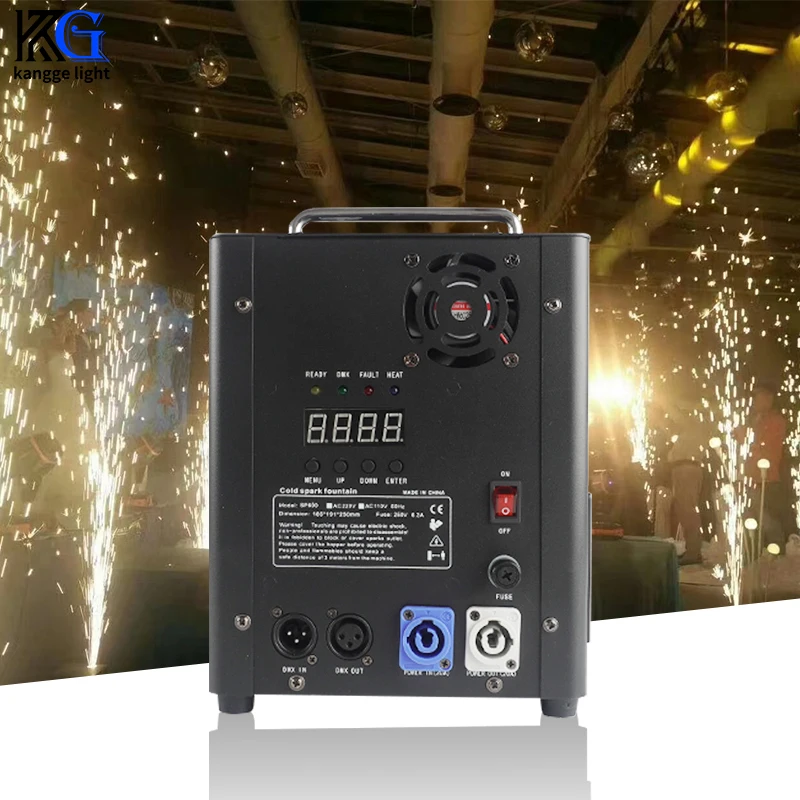 600W Wedding Cold Spark Machine DMX Remote Control Cold Firework Cold Machine Stage Firework Machine for Party Club Show