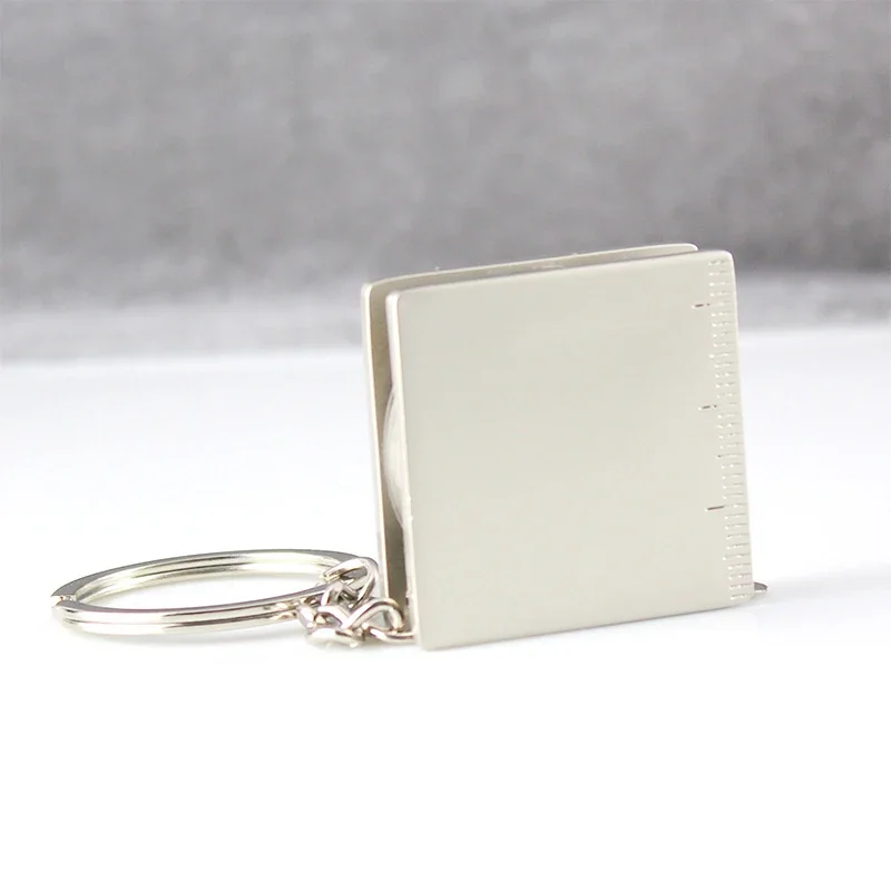 DIY Hand Gauging Tools Key Ring Pull Ruler Tape Measure Keychain Portable Measuring Tools Retractable Ruler