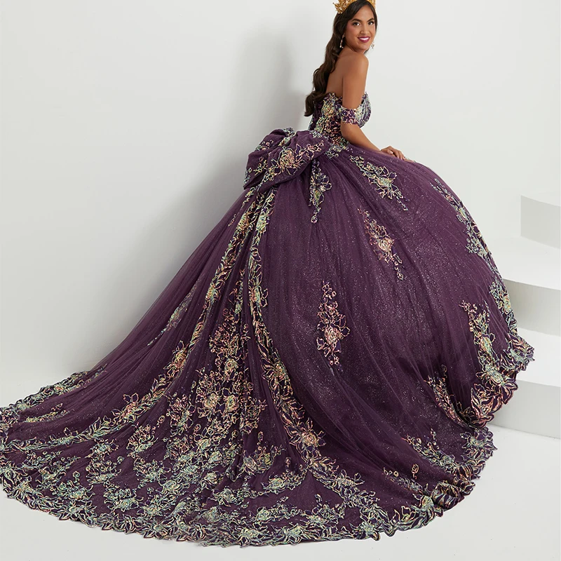 Egyéni Pink applique golyós gowns Quinceañera dresses 2023 gyöngyös vestidos -től 15 años quinceañeras báli فساتين Nők YQD9