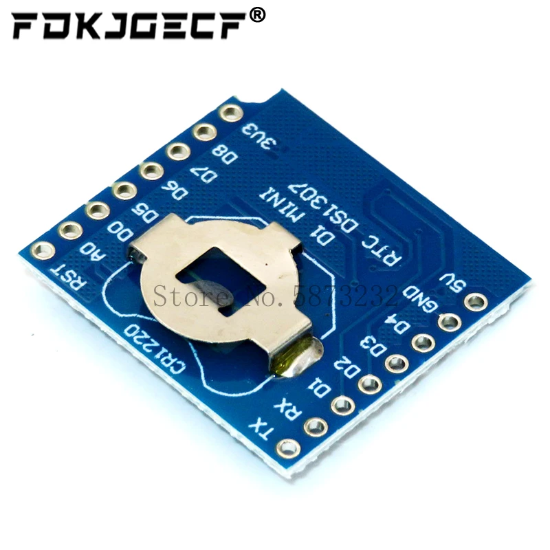 RTC DS1307 Real Time Clock DataLog Shield for Micro SD WeMos D1 Mini + RTC DS1307 Clock With Pin-headers Set For Raspberry