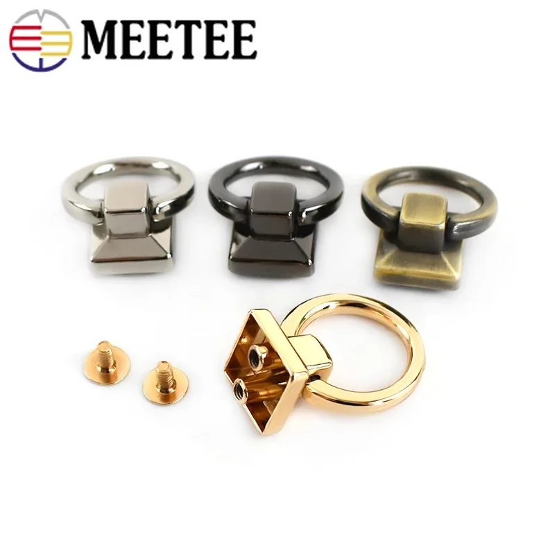 10/20Pcs Metal O Ring Bag Side Clip Buckles Screw Strap Connector Clasps Handle Handbag Belt Leather Craft Hardware Accessories