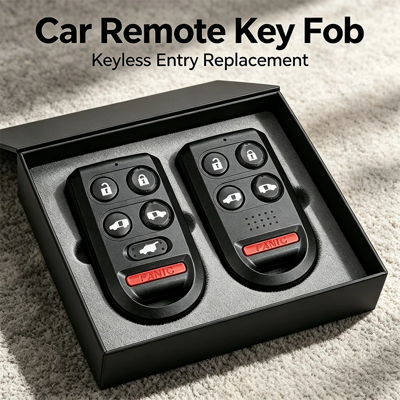 5/6 Buttons Car Remote Key Replacement Accessories For Honda Odyssey 2005 2006 2007 2008 2009 2010 With PANIC Button No Chip
