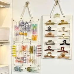 Hair Clip Storage for Women Girls Hair Accessories Hanging Organizer Wall Decor Hair Bows Hair Rope Clasp Glasses Space Saving