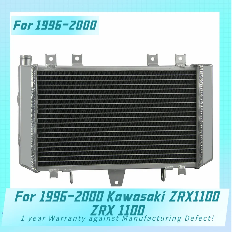 New Aluminum Radiator For 1996-2000 Kawasaki ZRX1100 ZRX 1100  Cooler Cooling Coolant 1996 1997 1998 1999 2000