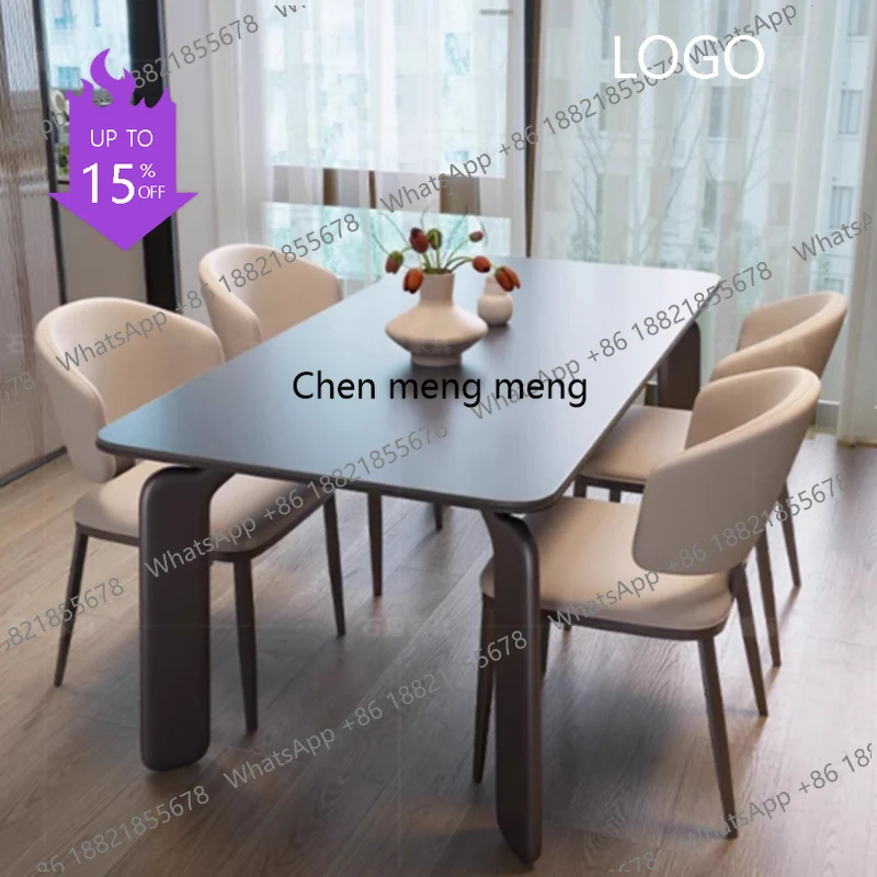 

Modern Lounge Dining Table Center Conference Desk Wood Dining Table Salon Study Nordic Living Room Muebles Kitchen Furniture