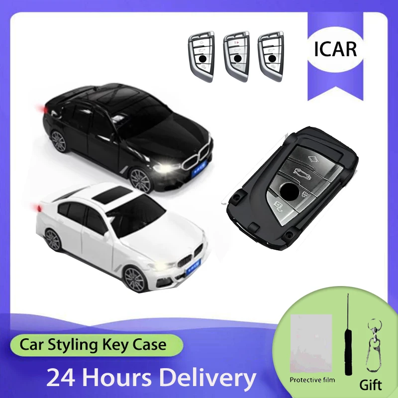 Icar Voor 5-serie Automodellen 3 4 Knop Voor Bmw F20 G20 G 30X3X4X5G 05X6X7 G15 F16 G01 G02 F48 Remote Sleutel Case Cover