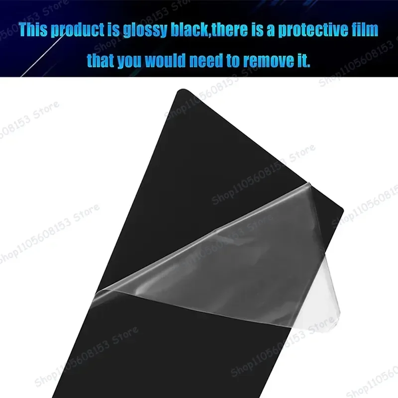For BMW 1 Series F20 2012 2013 2014 2015 2016 2017 2018 2019 Car Door Pillar Trim Sticker Set Black Carbon Fiber Vinyl Wrap