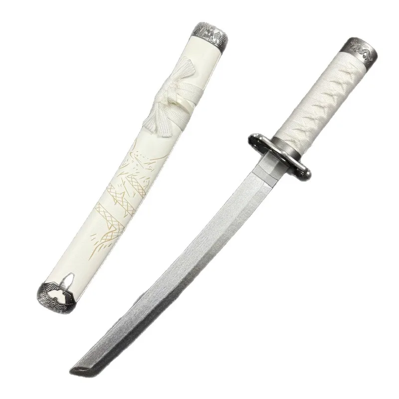 52cm/20.47in Medieval Short Sword Wooden With Sheath Katana Model Props Game Cosplay Peripherals Party Display Gifts Outdoor Toy
