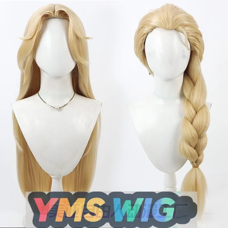 

[ YMS WIG ]Ice Snow Edge Skin Zhen Ji Cosplay Wig, Widow's Peak Cornrows Loose Straight Hair Two Styles