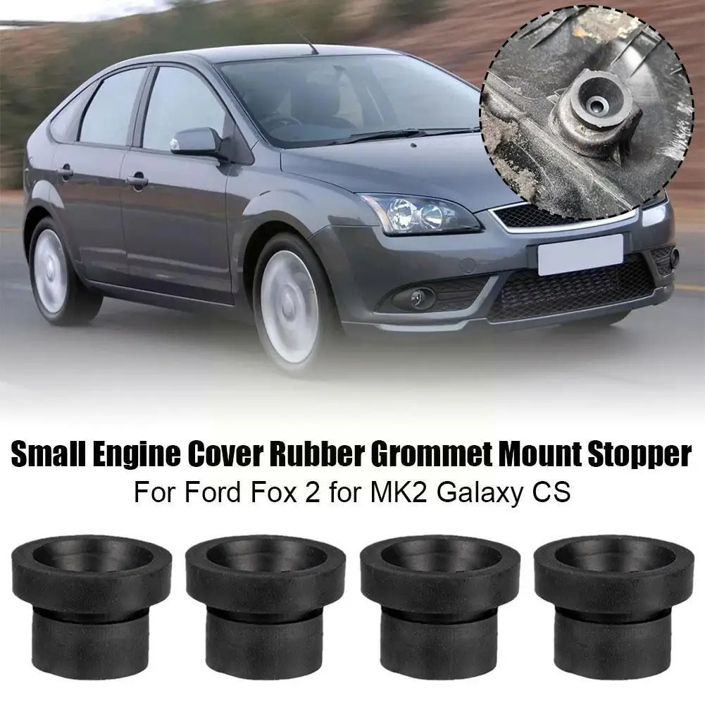 4pcs Rubber Engine Cover Grommet for FORD Focus 2 ForMK2 Galaxy CS Engine Upper Pad Decorative Cover Car Accessories O9P4