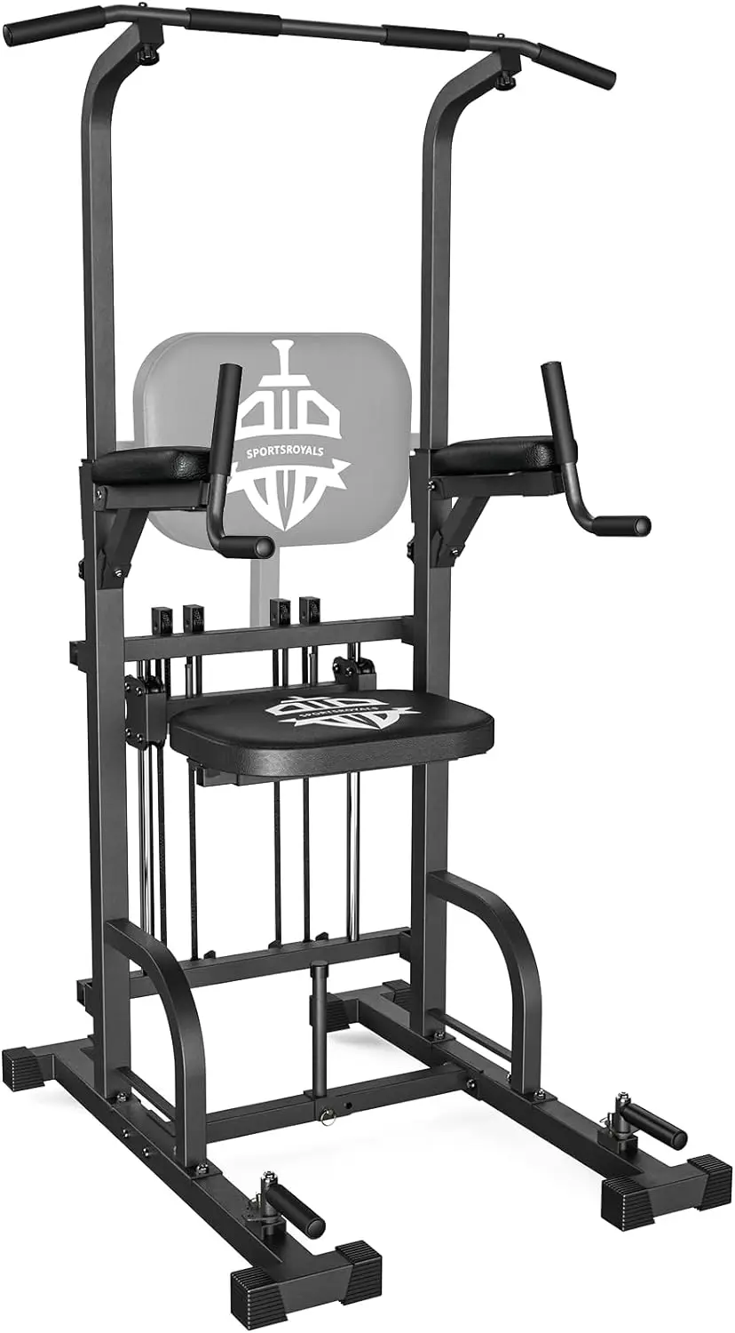 

Sportsroyals Power Tower Pull Up Dip Station Assistive Trainer Multi-Function Home Gym Strength Training Fitness Equipment