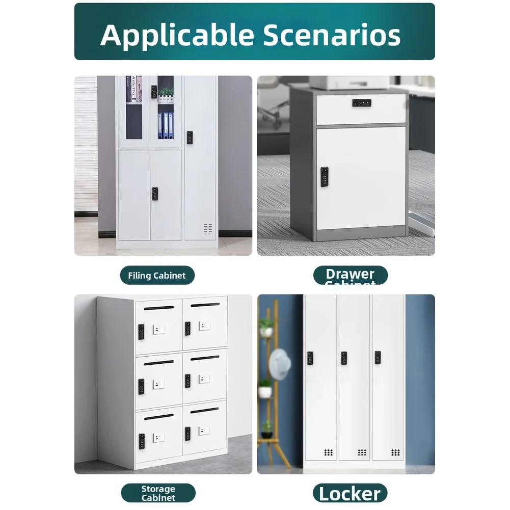 Keyless Entry Keypad Door Lock Electronic Password Smart Lock For File Cabinet Drawer Safe Security Hardware