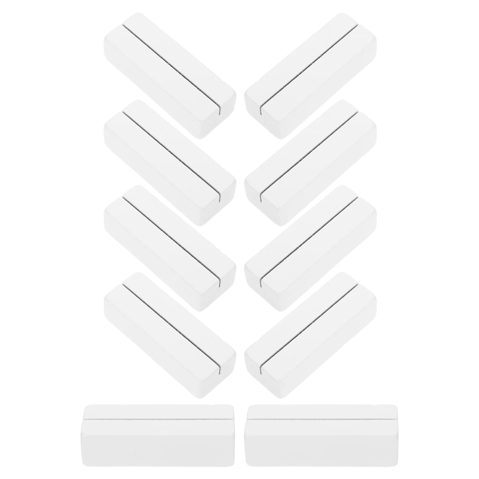 10 Pcs Home Decoration Place Card Holders for Table Wooden 720X270X210CM Stand Number White Stands Photo