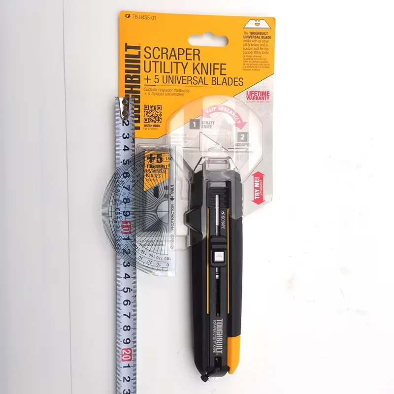 Imagem -06 - Toughbuilt-faca Utilitária Multifuncional Ferramenta de Mão Raspador Retrátil Corte 4-in 5-blade Tb-h4s501