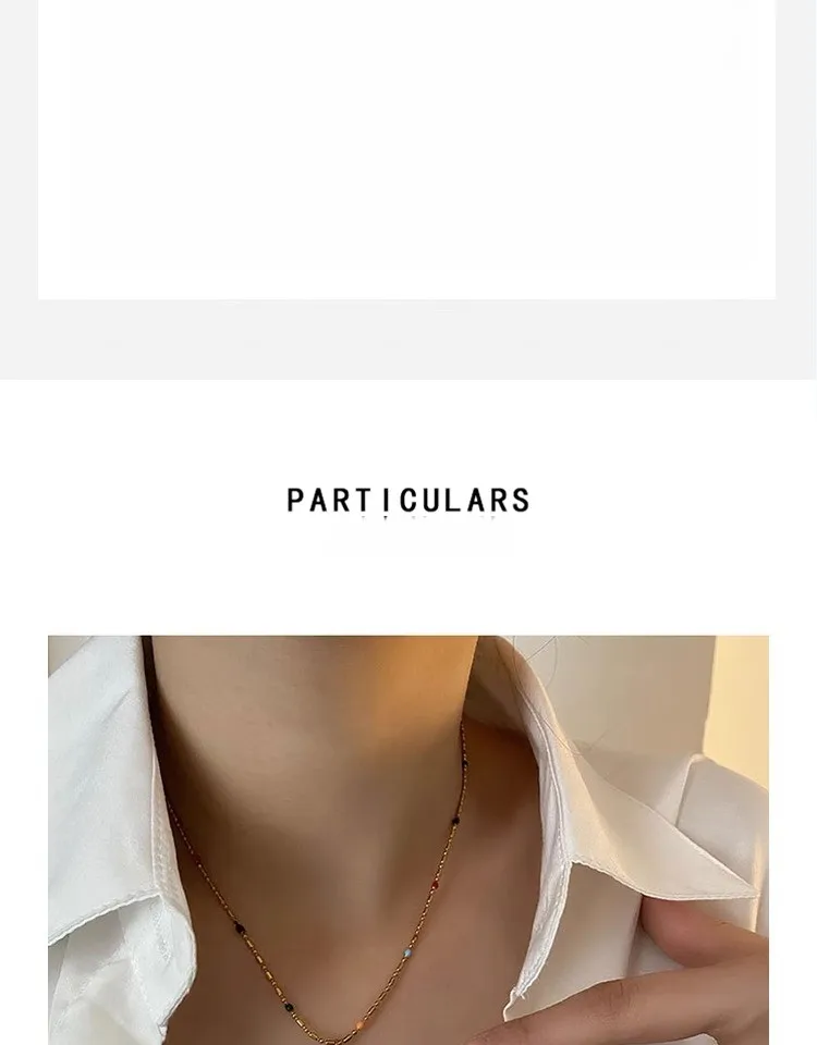 Neue bunte Emaille drei dimensionale kleine hunde förmige Anhänger Halskette Edelstahl Ketten hals Frauen nicht verblassen Schmuck – Detail 4