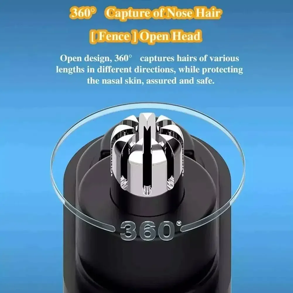 2 In 1 Electric Portable Ear And Nose Hair Trimmer Clipper 2026 Professional Painless Portable Eyebrow For Men nose hair