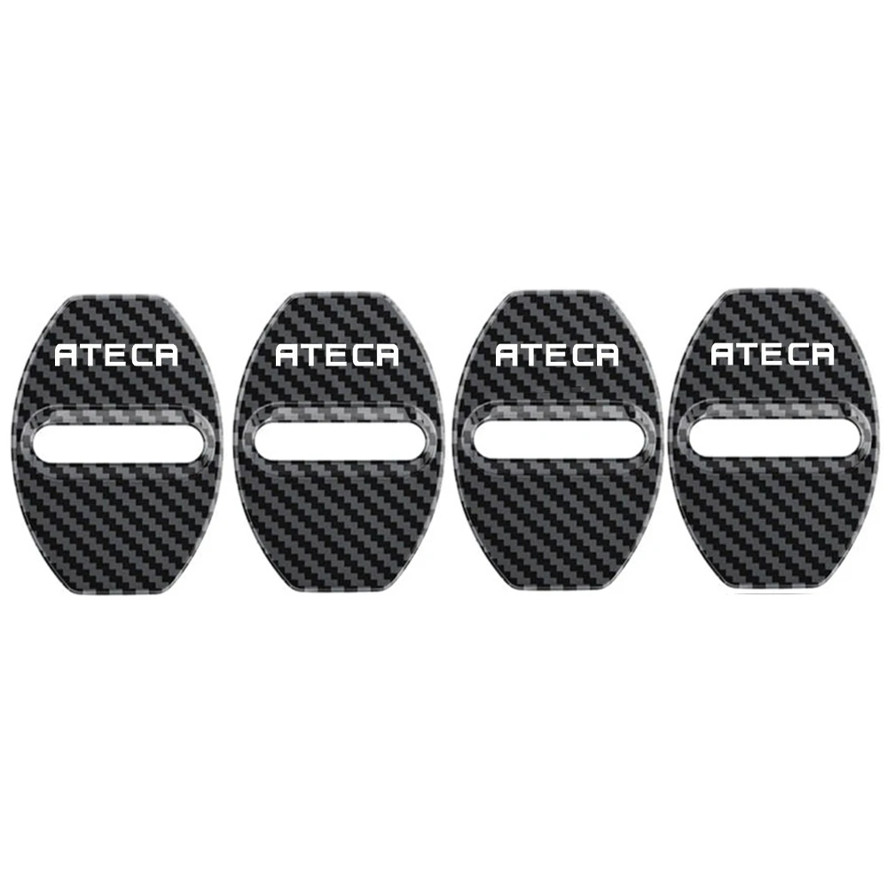 4pcs Car Door Lock cover Protective Buckle case for Seat Ateca Car Styling AccessoriesCar Styling Goods Auto Accessories