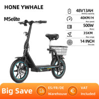 HONEYWHALE M5 Elite Electric Scooter 14 Inch Pneumatic Tires E-Scooter For Adult 500W 48V 13Ah With Seat  EScooter